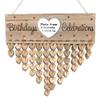 Family Birthday Plaque Calendarios De Adviento Calentador Calendars Birthday Reminder Bamboo Wooden view 1