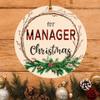 Manager Ornament Personalized New Job Christmas Ornament 2025 for Co-Worker 3" view 1