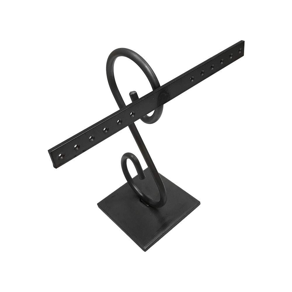 MH GLOBAL 7 Inch High Raw Steel 6 Pairs Earring Jewelry Display