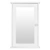 NewMultis Bathroom Cabinet Single Door Mirror Indoor Bathroom Wall Mounted Cabinet Shelf White view 1