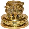 Aone India Decorative Brass Ashoka Stambh Emblem India Ashok Chakra Pillar Memento Sculpture Home Office Desk Artwork Showpiece (Large) view 3