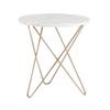 Tables WFF Metal Marble Side, Coffee Shop Small Round Coffee Bedside, Size Optional (Size : 606060cm) view 1