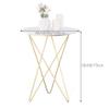 Tables WFF Metal Marble Side, Coffee Shop Small Round Coffee Bedside, Size Optional (Size : 606060cm) view 3