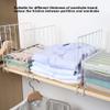 3-Piece Closet Shelving dividers, Iron Shelving dividers Cabinet Closet Partition Board Closet Division Closet Shelving Diving Shelf view 3