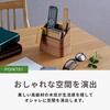 Smart-I MOKUREN RF-002-NA Remote Control Rack, Natural, 5.5 x 3.3 x 4.7 inches (140 x 85 x 120 mm), Premium Wood Tamo (veneer) Accessory Holder view 3