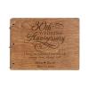LifeSong Milestones Personalized 30th Wedding Anniversary Guest Book for Couple 30 Years of Marriage Celebration, Wooden Walnut Signature Registry Guest Book for Thirtieth Wedding (Walnut (Egvd))