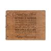 LifeSong Milestones Personalized 65th Wedding Anniversary Guest Book for Couple 65 Years of Marriage Celebration, Wooden Walnut Signature Registry Guest Book for Sixty Fifth Wedding (Walnut (Egvd))