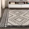 JONATHAN Y Amir Moroccan Beni Souk Cream/Black Indoor Area Rug, 8x10, Bohemian, Scandinavian, Easy-Cleaning for Living Room, Bedroom, Kitchen, Pet Friendly, Non-Shedding (MOH200A-8) view 3