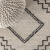 JONATHAN Y Amir Moroccan Beni Souk Cream/Black Indoor Area Rug, 8x10, Bohemian, Scandinavian, Easy-Cleaning for Living Room, Bedroom, Kitchen, Pet Friendly, Non-Shedding (MOH200A-8) view 4