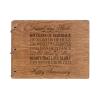LifeSong Milestones Personalized 60th Wedding Anniversary Guest Book for Couple 60 Years of Marriage Celebration, Wooden Walnut Signature Registry Guest Book for Sixtieth Wedding (Walnut (Egvd))