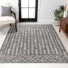 JONATHAN Y Ziri Moroccan Geometric Gray/Cream Indoor Area Rug, 8x10, Bohemian, Scandinavian, Easy-Cleaning for Living Room, Bedroom, Kitchen, Pet Friendly, Non-Shedding (MOH210B-8) view 1