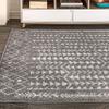 JONATHAN Y Ziri Moroccan Geometric Gray/Cream Indoor Area Rug, 8x10, Bohemian, Scandinavian, Easy-Cleaning for Living Room, Bedroom, Kitchen, Pet Friendly, Non-Shedding (MOH210B-8) view 4