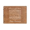 LifeSong Milestones Personalized 60th Wedding Anniversary Guest Book for Couple 60 Years of Marriage Celebration, Wooden Walnut Signature Registry Guest Book for Sixtieth Wedding (Walnut)