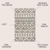 JONATHAN Y Aksil Moroccan Beni Souk Cream/Black Indoor Area Rug, 8x10, Bohemian, Scandinavian, Easy-Cleaning for Living Room, Bedroom, Kitchen, Pet Friendly, Non-Shedding (MOH208A-8) view 3