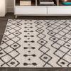 JONATHAN Y Aksil Moroccan Beni Souk Cream/Black Indoor Area Rug, 8x10, Bohemian, Scandinavian, Easy-Cleaning for Living Room, Bedroom, Kitchen, Pet Friendly, Non-Shedding (MOH208A-8) view 4