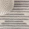JONATHAN Y Aya Berber Stripe Geometric Cream/Gray Indoor Area Rug, 8x10, Contemporary, Modern, Easy-Cleaning for Living Room, Bedroom, Kitchen, Pet Friendly, Non-Shedding (MOH205A-8) view 4