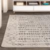 JONATHAN Y Ziri Moroccan Geometric Cream/Gray Indoor Area Rug, 5x8, Bohemian, Scandinavian, Easy-Cleaning for Living Room, Bedroom, Kitchen, Pet Friendly, Non-Shedding (MOH210A-5) view 3