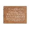 LifeSong Milestones Personalized 10th Wedding Anniversary Guest Book for Couple - Husband and Wife 10 Year of Marriage Celebration, Wooden Black Signature Registry Guest Book for Tenth Wedding (Maple) view 1