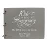 LifeSong Milestones Personalized 10th Wedding Anniversary Guest Book for Couple 10 Years of Marriage Celebration, Wooden Grey Signature Registry Guest Book for Tenth Wedding (Grey) view 1