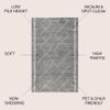 JONATHAN Y Zaina Moroccan Beni Souk Gray/Cream Indoor Area Rug, 8x10, Contemporary, Modern, Easy-Cleaning for Living Room, Bedroom, Kitchen, Pet Friendly, Non-Shedding (MOH203C-8) view 2