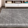 JONATHAN Y Zaina Moroccan Beni Souk Gray/Cream Indoor Area Rug, 8x10, Contemporary, Modern, Easy-Cleaning for Living Room, Bedroom, Kitchen, Pet Friendly, Non-Shedding (MOH203C-8) view 3