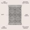 JONATHAN Y Amir Moroccan Beni Souk Gray/Cream Indoor Area Rug, 5x8, Bohemian, Scandinavian, Easy-Cleaning for Living Room, Bedroom, Kitchen, Pet Friendly, Non-Shedding (MOH200C-5) view 2