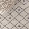 JONATHAN Y Aksil Moroccan Beni Souk Cream/Gray Indoor Area Rug, 8x10, Bohemian, Scandinavian, Easy-Cleaning for Living Room, Bedroom, Kitchen, Pet Friendly, Non-Shedding (MOH208B-8) view 4