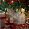 BARNWOODUSA Christmas Tree Collar or Box Made of Reclaimed Wood Rustic Skirt Replacement Blocks, Hook-&-Loop Strip Panels, 37x27 in., Whitewash view 1