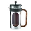 brim 8 Cup French Press, Quickly Brew Coffee in Under 5 Minutes, Classic Design with Modern Twist, Dishwasher Safe Carafe for Easy Cleaning, Replacement Filter Included, Stainless Steel/Wood view 1