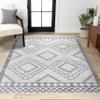 JONATHAN Y Amir Moroccan Beni Souk Cream/Gray Indoor Area Rug, 8x10, Bohemian, Scandinavian, Easy-Cleaning for Living Room, Bedroom, Kitchen, Pet Friendly, Non-Shedding (MOH200B-8) view 1