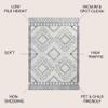 JONATHAN Y Amir Moroccan Beni Souk Cream/Gray Indoor Area Rug, 8x10, Bohemian, Scandinavian, Easy-Cleaning for Living Room, Bedroom, Kitchen, Pet Friendly, Non-Shedding (MOH200B-8) view 2