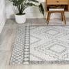 JONATHAN Y Amir Moroccan Beni Souk Cream/Gray Indoor Area Rug, 8x10, Bohemian, Scandinavian, Easy-Cleaning for Living Room, Bedroom, Kitchen, Pet Friendly, Non-Shedding (MOH200B-8) view 3