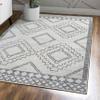 JONATHAN Y Amir Moroccan Beni Souk Cream/Gray Indoor Area Rug, 8x10, Bohemian, Scandinavian, Easy-Cleaning for Living Room, Bedroom, Kitchen, Pet Friendly, Non-Shedding (MOH200B-8) view 4