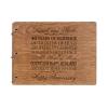 LifeSong Milestones Personalized 40th Wedding Anniversary Guest Book for Couple 40 Years of Marriage Celebration, Wooden Walnut Signature Registry Guest Book for Fortieth Wedding (Walnut (Egvd))