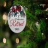 1st Retired Christmas Ceramic Christmas Tree Ornament Collectible Holiday Keepsake 2.875" Round Ornament in Decorative Gift Box with Bow- Perfect Retirement Gifts for Women or Men! view 2