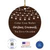 1st Retired Christmas Ceramic Christmas Tree Ornament Collectible Holiday Keepsake 2.875" Round Ornament in Decorative Gift Box with Bow- Perfect Retirement Gifts for Women or Men! view 3