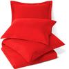 100% Egyptian Cotton 3Pc Duvet Set, King Size - 3Pc (1pc Duvet Cover + 2Pc Pillowcases), Hotel Quality 800 TC, 600 GSM,Cherry Red, (90"x102") view 1