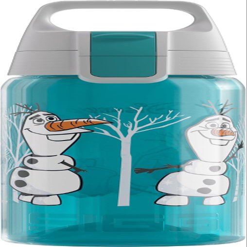 Sigg - Kids Water Bottle - Viva One Disney Olaf - Suitable For Carbonated Beverages - Leakproof - Dishwasher Safe - BPA Free - Sports & Bike - Light Blue - 0.5L