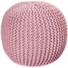 Urban Lifestyle Round Knit Pouf, Light Pink view 1