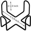 Metal Coasters Holder Black (4 inches) Wrought Iron for Both Round and Square Coasters view 2