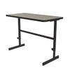 Correll 24"x48" Adjustable Height (34"-42") Standing Desk, Table/Work Station, Savannah Sand HP Laminate, Steel Frame, Made in The USA (CST2448-54) view 1