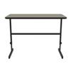 Correll 24"x48" Adjustable Height (34"-42") Standing Desk, Table/Work Station, Savannah Sand HP Laminate, Steel Frame, Made in The USA (CST2448-54) view 3