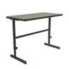 Correll 24"x48" Adjustable Height (34"-42") Standing Desk, Table/Work Station, Savannah Sand HP Laminate, Steel Frame, Made in The USA (CST2448-54) view 4