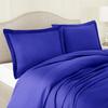 100% Egyptian Cotton 3Pc Duvet Set, King Size - 3Pc (1pc Duvet Cover + 2Pc Pillowcases), Hotel Quality 800 TC, 600 GSM,Royal Blue, (90"x102") view 3