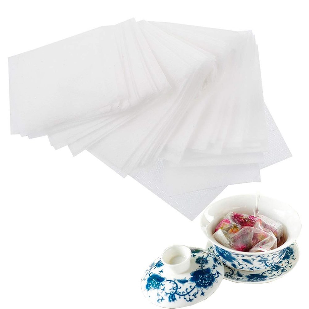 1000Pcs Disposable Tea Filter bags, 5.5 x 7cm|2.1 x 2.7inch Empty Tea Bag with Drawstring for Loose Leaf Teal
