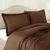 100% Egyptian Cotton 3Pc Duvet Set, King Size - 3Pc (1pc Duvet Cover + 2Pc Pillowcases), Hotel Quality 800 TC, 600 GSM,Chocolate Brown, (90"x102") view 3