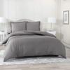 100% Egyptian Cotton 3Pc Duvet Set, King Size - 3Pc (1pc Duvet Cover + 2Pc Pillowcases), Hotel Quality 800 TC, 600 GSM,Stone Gray, (90"x102") view 2