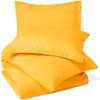 100% Egyptian Cotton 3Pc Duvet Set, King Size - 3Pc (1pc Duvet Cover + 2Pc Pillowcases), Hotel Quality 800 TC, 600 GSM,Yellow, (90"x102") view 1