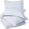 100% Egyptian Cotton 3Pc Duvet Set, King Size - 3Pc (1pc Duvet Cover + 2Pc Pillowcases), Hotel Quality 800 TC, 600 GSM, Ice Blue, (90"x102") view 1