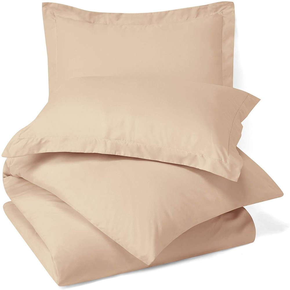 100% Egyptian Cotton 3Pc Duvet Set, King Size - 3Pc (1pc Duvet Cover + 2Pc Pillowcases), Hotel Quality 800 TC, 600 GSM,Taupe, (90"x102")